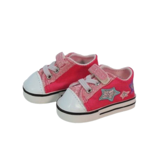 Pink Sparkle Sneakers for 18-inch dolls