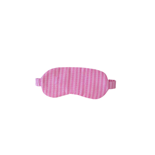 Pink Stripes Crinkles Print Doll Sleep Mask for 14 1/2-inch dolls