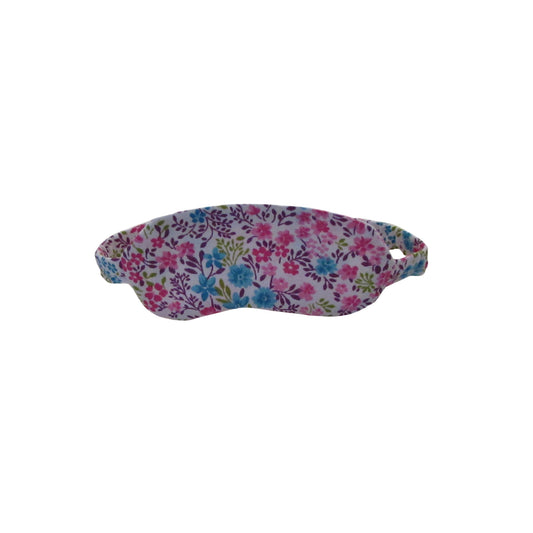 Pink Turquoise Floral Doll Sleep Mask for 18-inch dolls