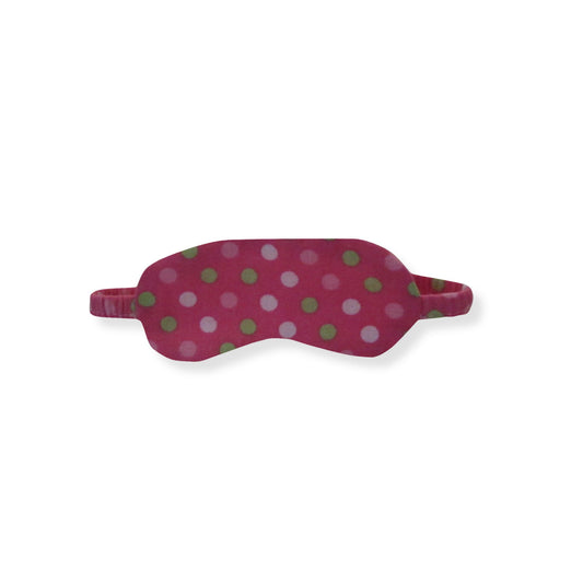Pink Green White Dots Doll Sleep Mask for 14 1/2-inch dolls