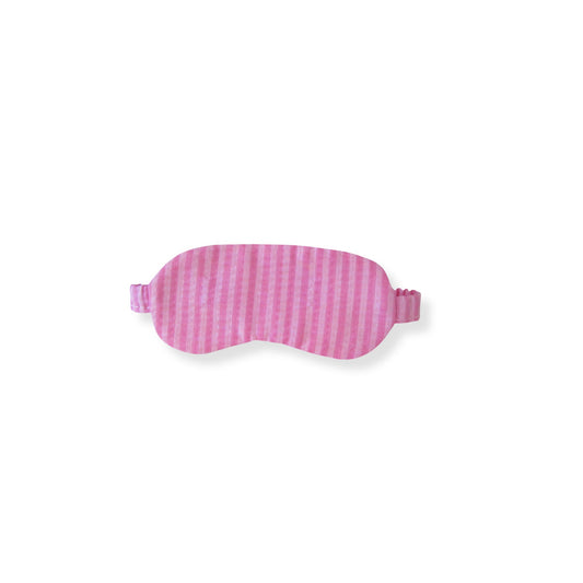 Pink Stripes Crinkles Print Doll Sleep Mask for 14 1/2-inch dolls