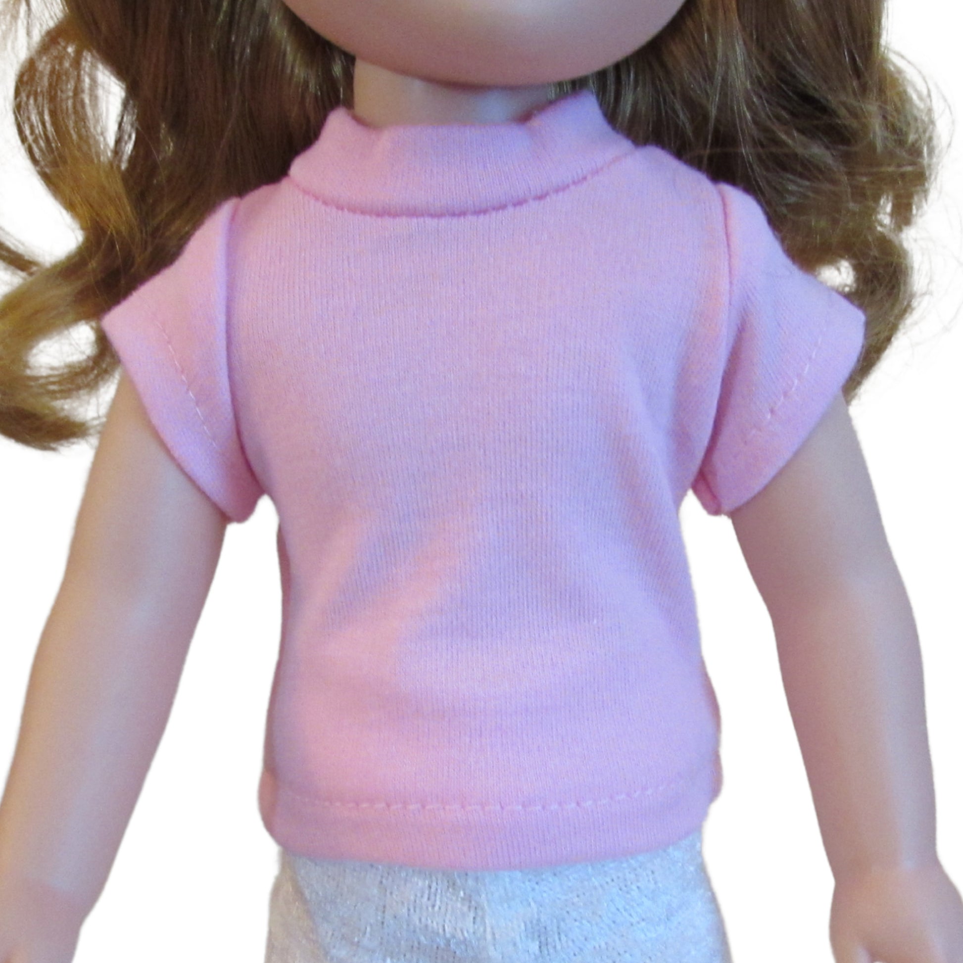 Light Pink T-Shirt for 14 1/2-inch dolls with doll