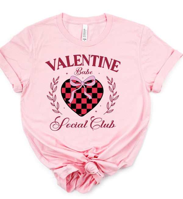 Pink Valentin Babe Social Club Graphic Tee