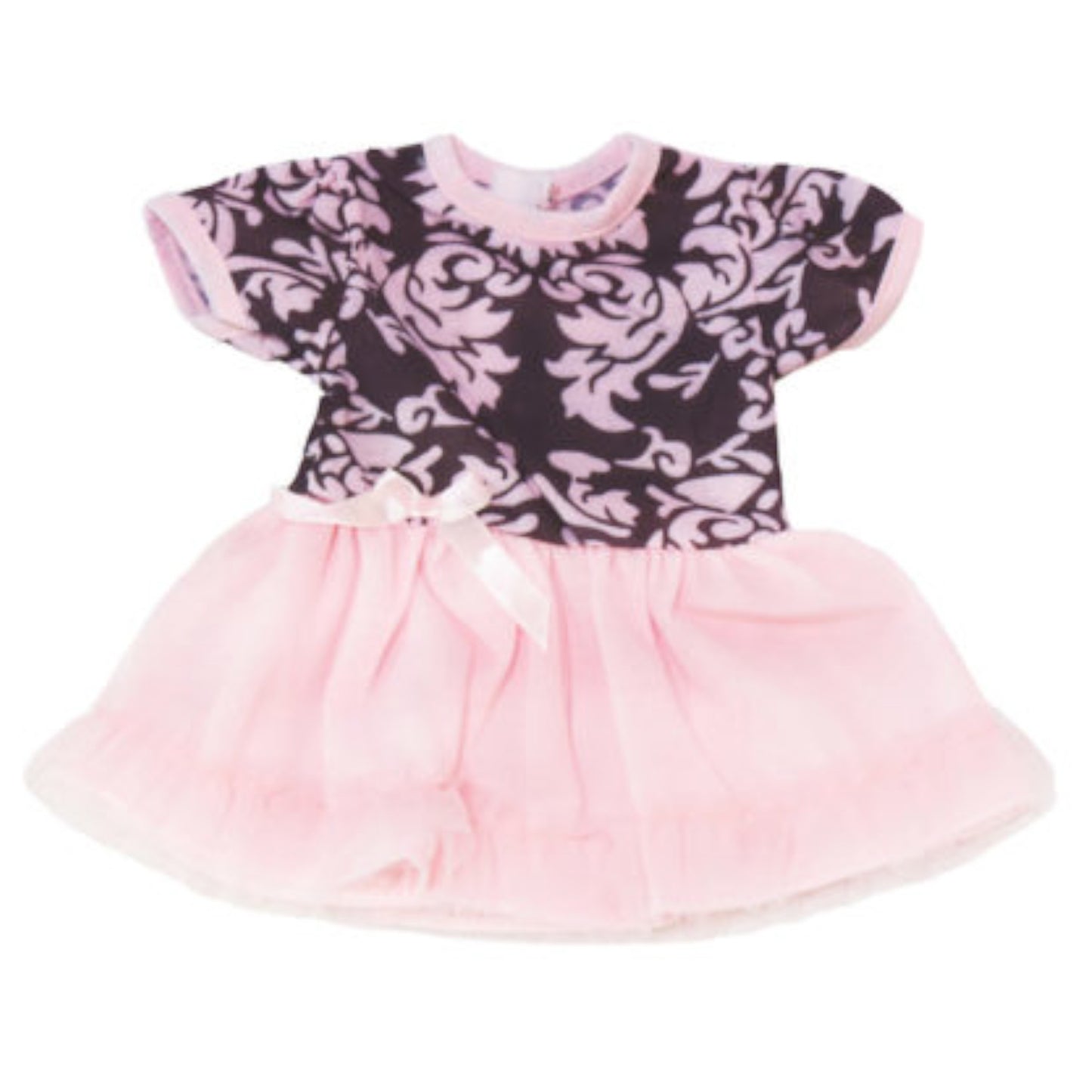 Pink and Black Dress for 18-inch dolls Flat