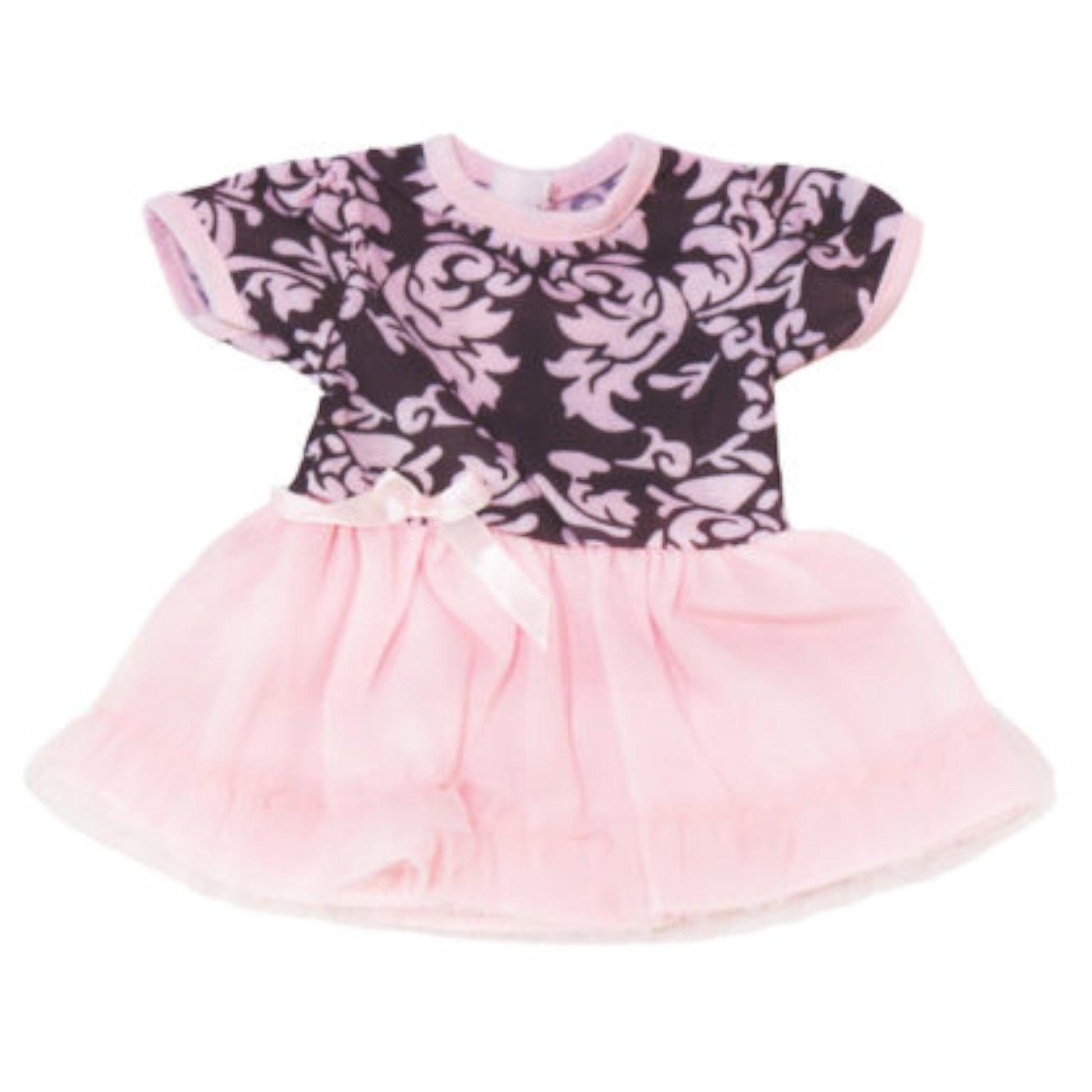 Pink and Black Dress for 18-inch dolls Flat