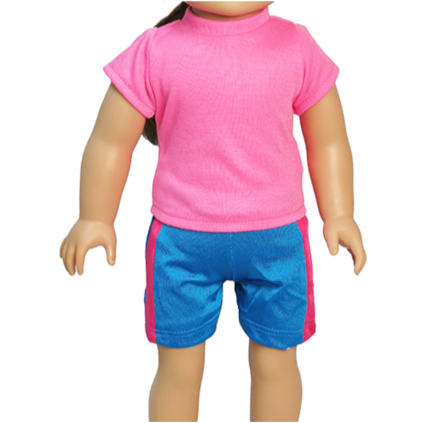 Pink and Blue Work Out Set for 18-inch dolls with doll