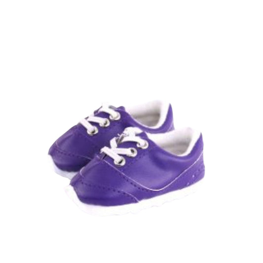 Purple No Tie Sporty Sneakers for 18-inch dolls