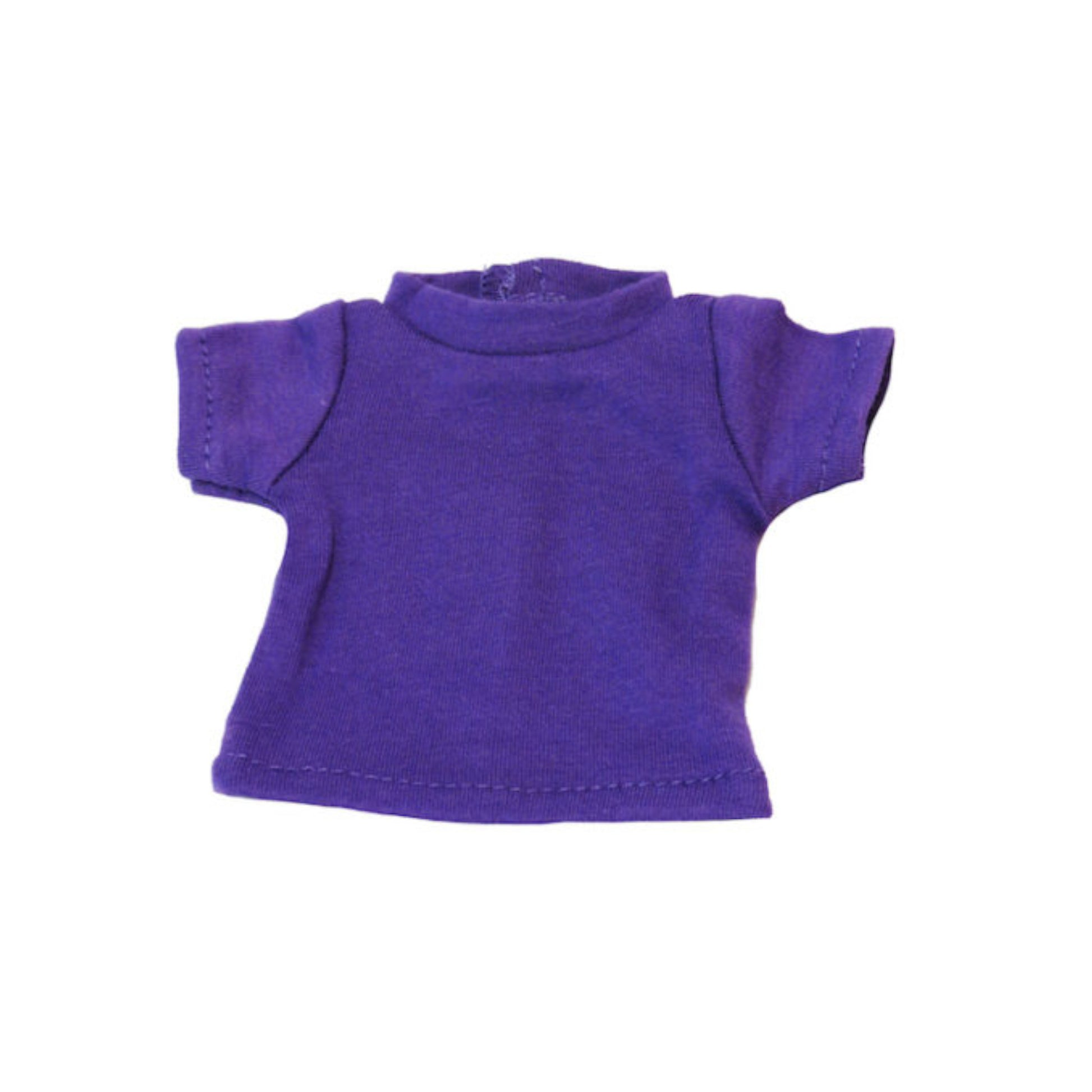 Purple T-Shirt for 18-inch dolls Flat