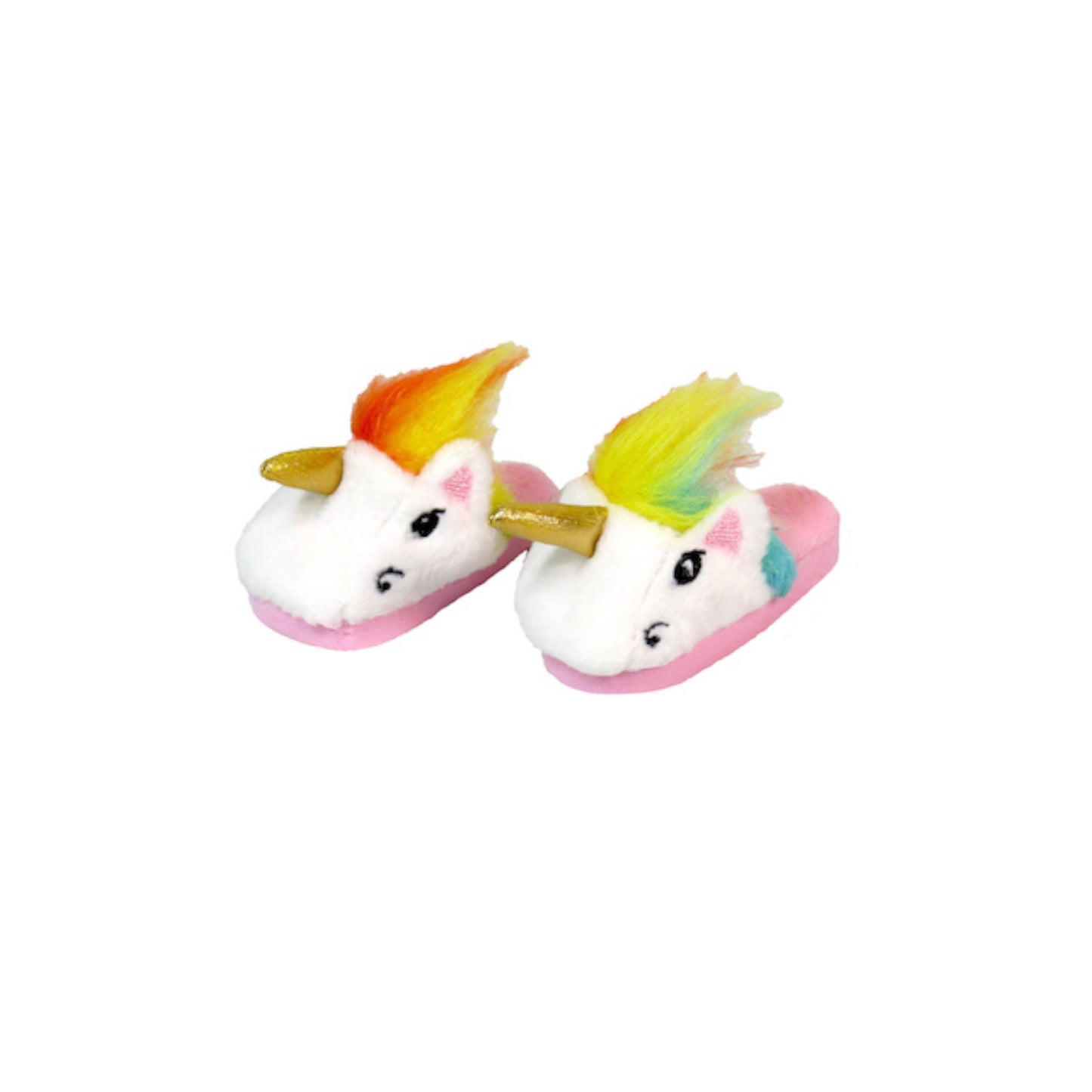 Rainbow Unicorn Slippers for 14.5-inch dolls Side View
