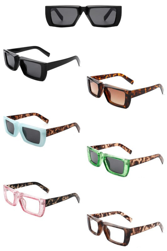 Rectangle Retro Square Fashion Sunglasses - Group