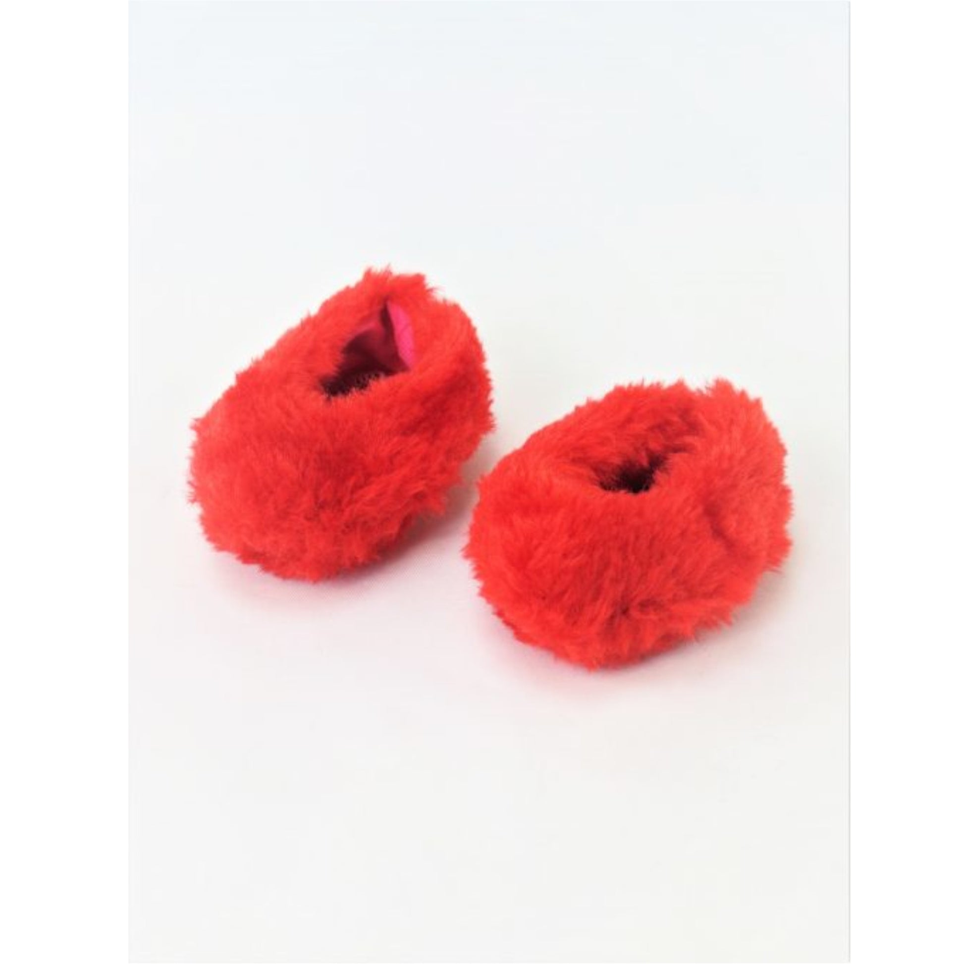Red Fuzzy Slippers for 14.5-inch dolls
