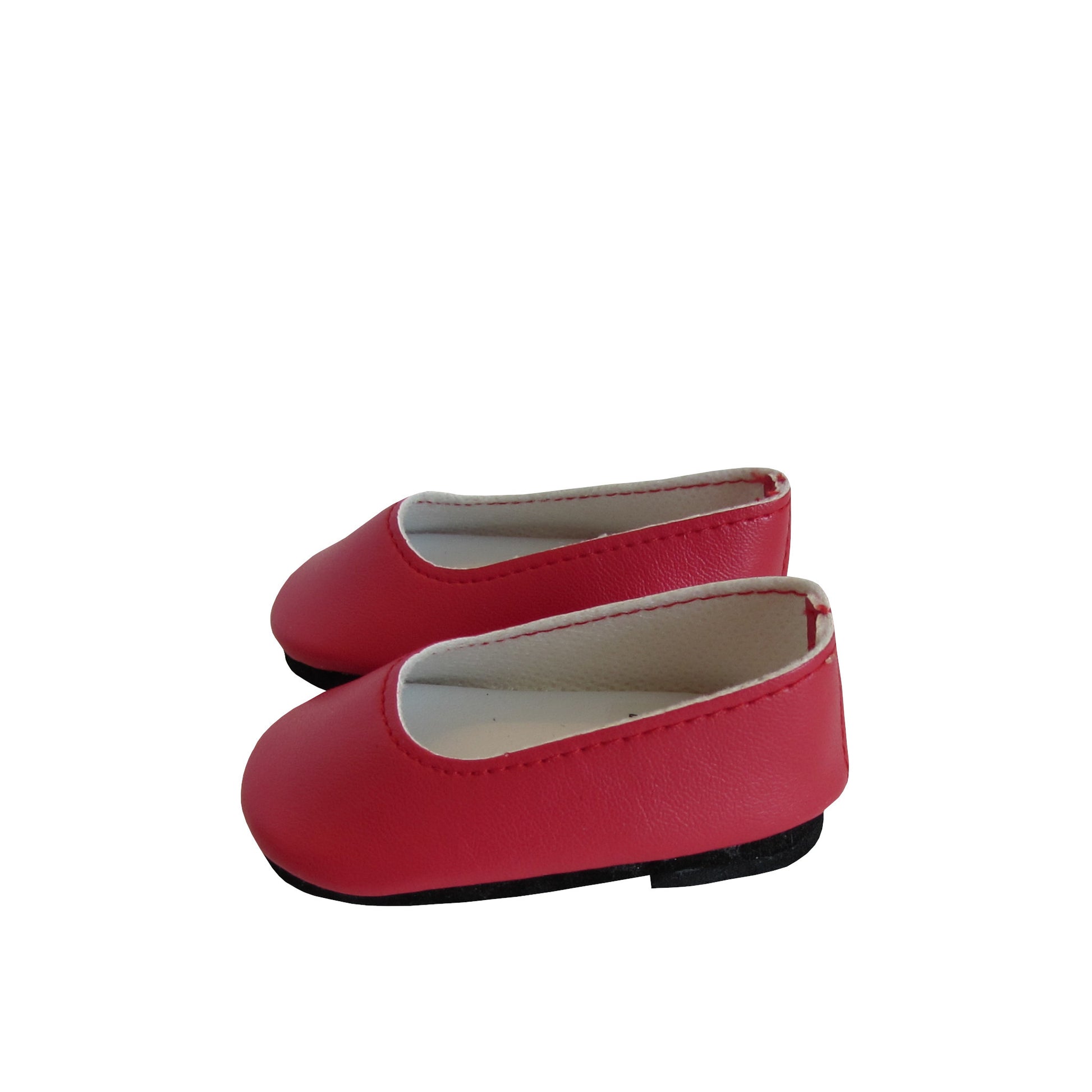 Red Slip-on Dress Shoes for 18-inch dolls Left