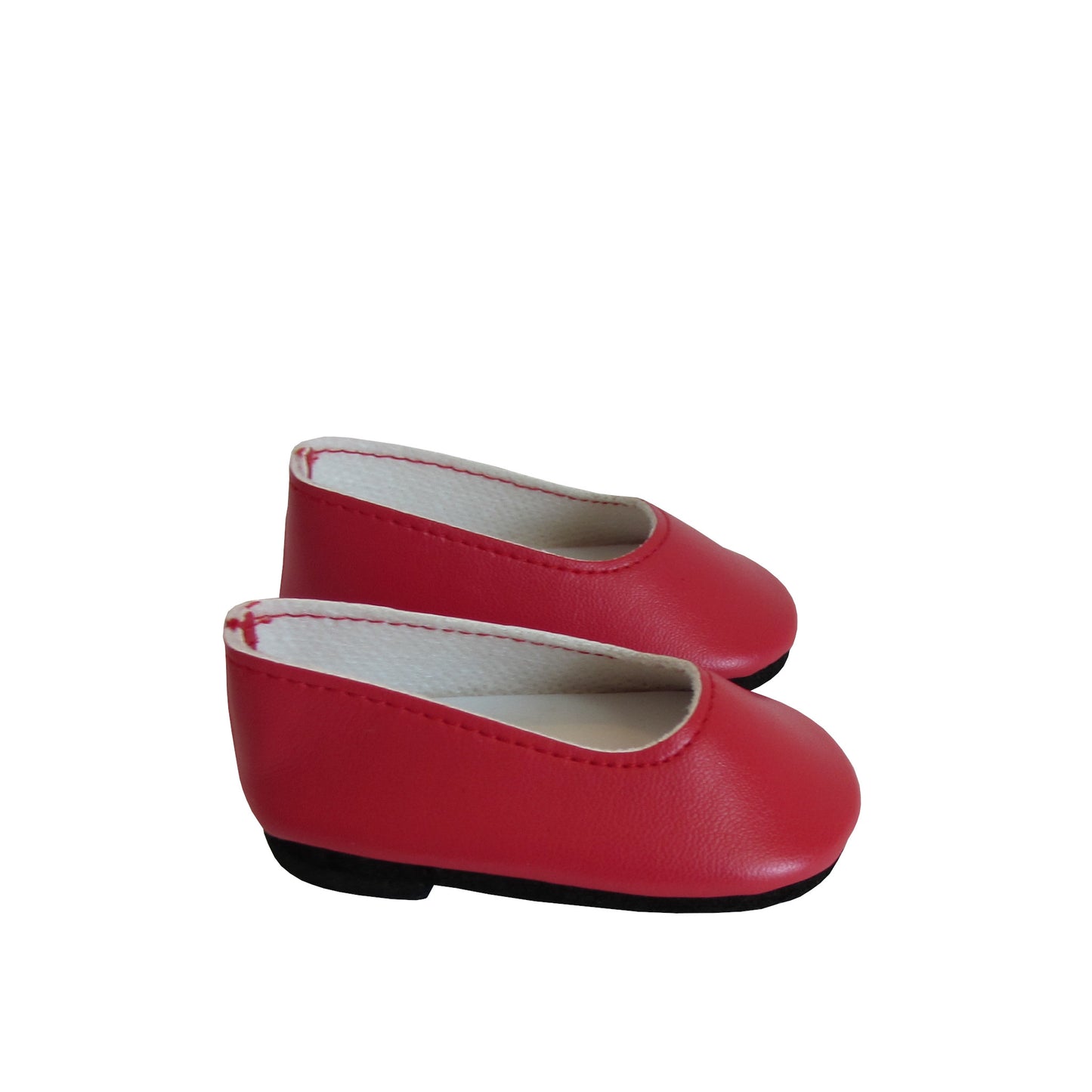 Red Slip-on Dress Shoes for 18-inch dolls Right 