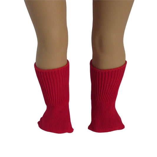 Red Sport Socks for 18-inch dolls with Doll
