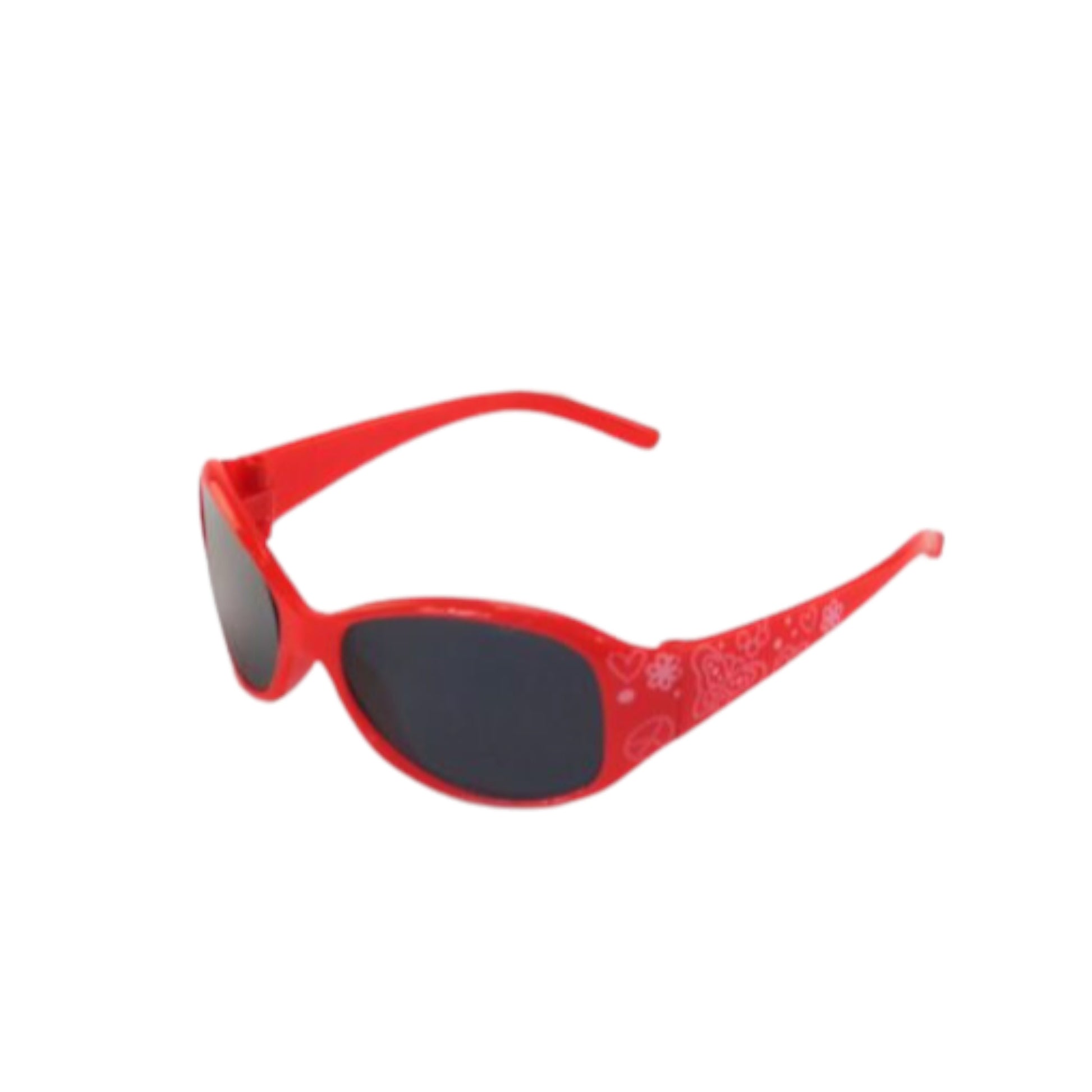 Red Sunglasses with Flowers for 18-inch dolls