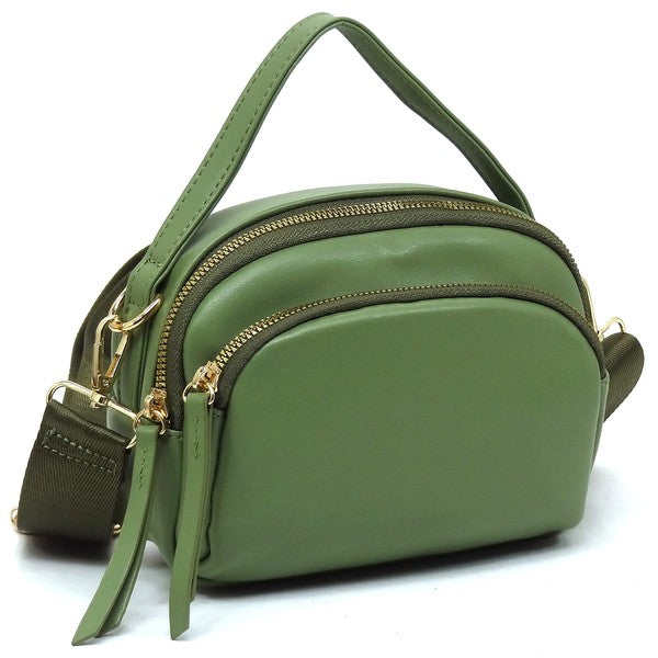 Sage Fashion Top Handle Crossbody Bag Slanted