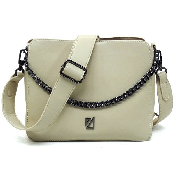 Sand IZA CO Bucket Crossbody Bag