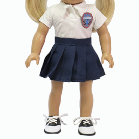 School Girl Uniform for 18-inch dolls with doll