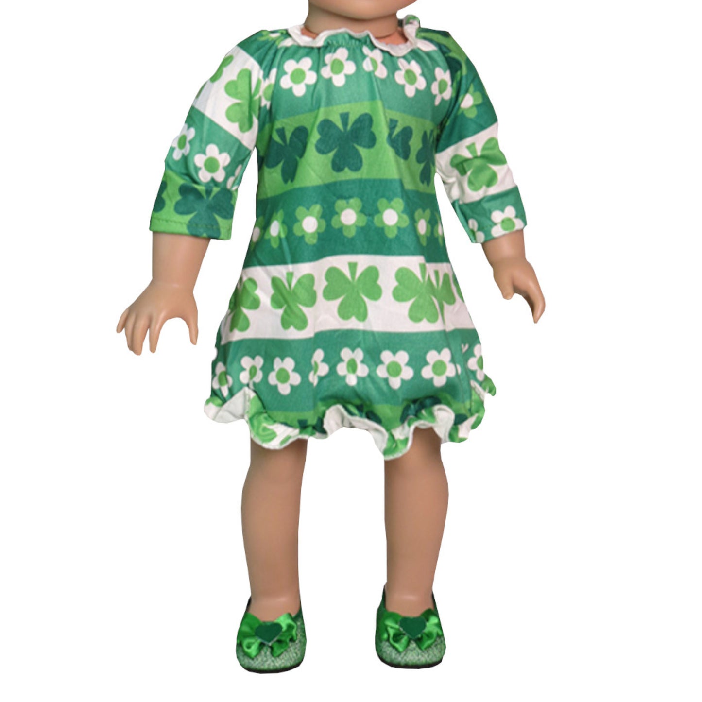 Shamrock Dress for 18-inch dolls