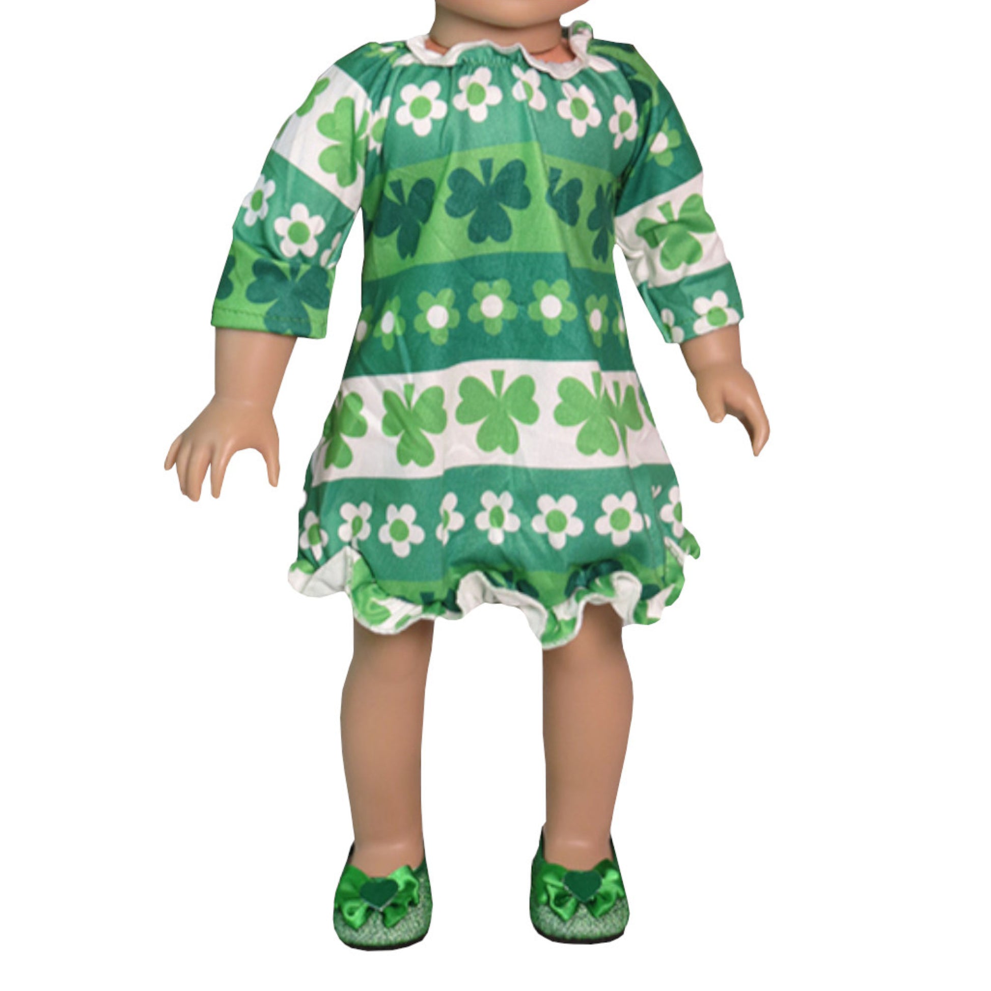 Shamrock Dress for 18-inch dolls