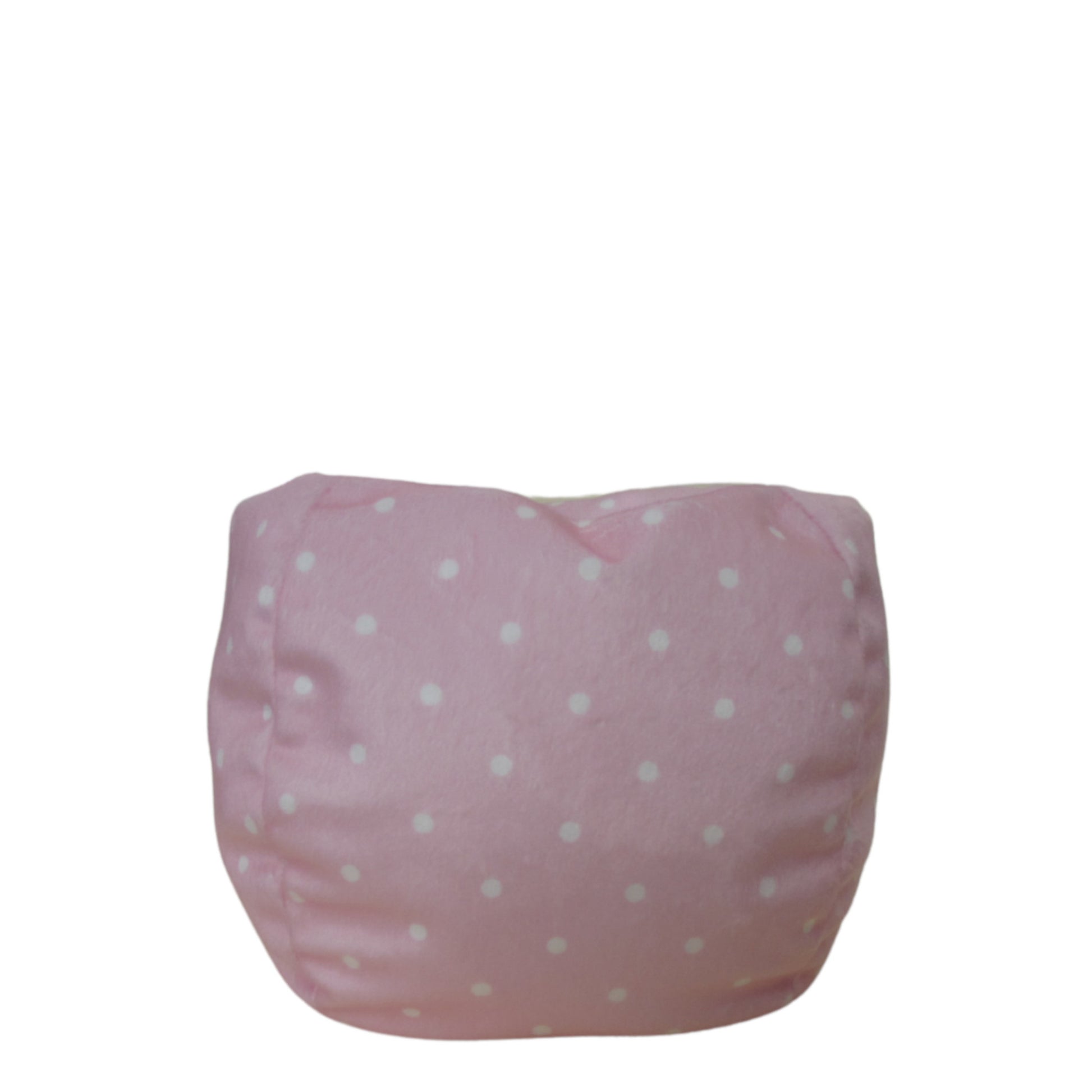 Small Dots on Pink Minky Fleece Doll Bean Bag Chair for 14 1/2-inch dolls