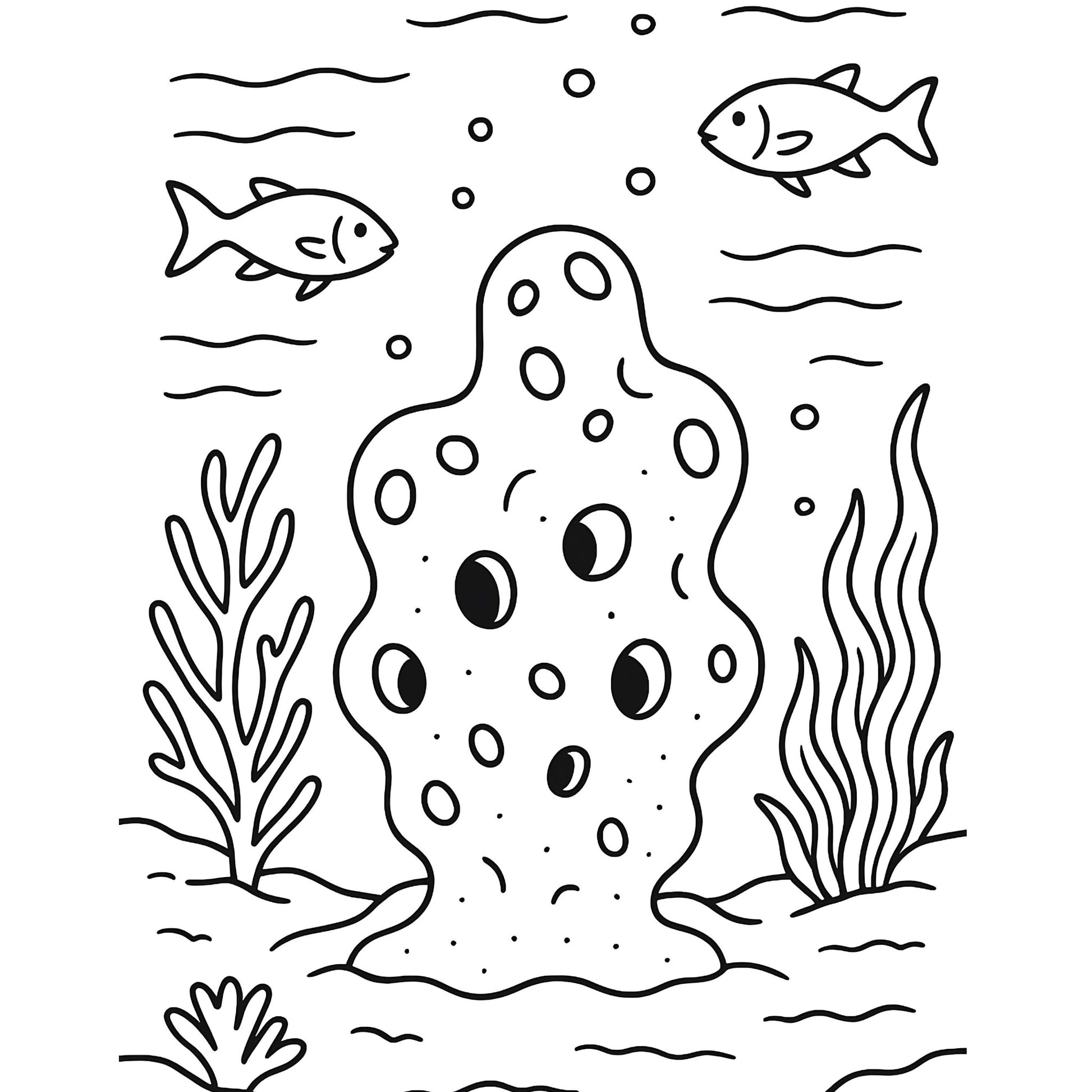 Sponges Phylum Purifera Coloring Pages Cover page 5