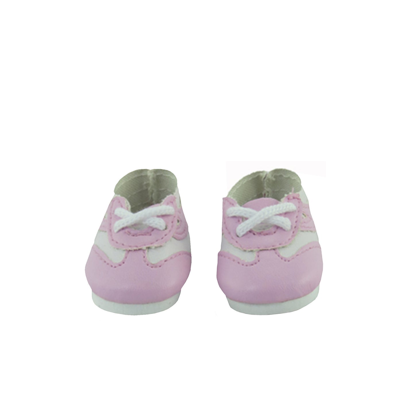 Sporty Lace Up Pink Sneakers for 18-inch dolls