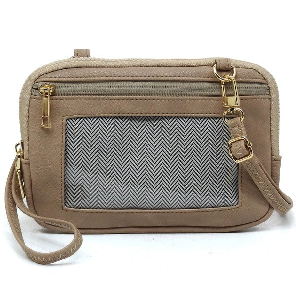 Stone Fashion Cell Phone Crossbody Bag Clutch