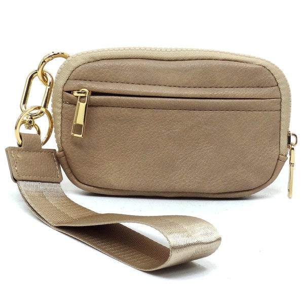 Stone Fashion Pouch Wallet Wristlet Front view