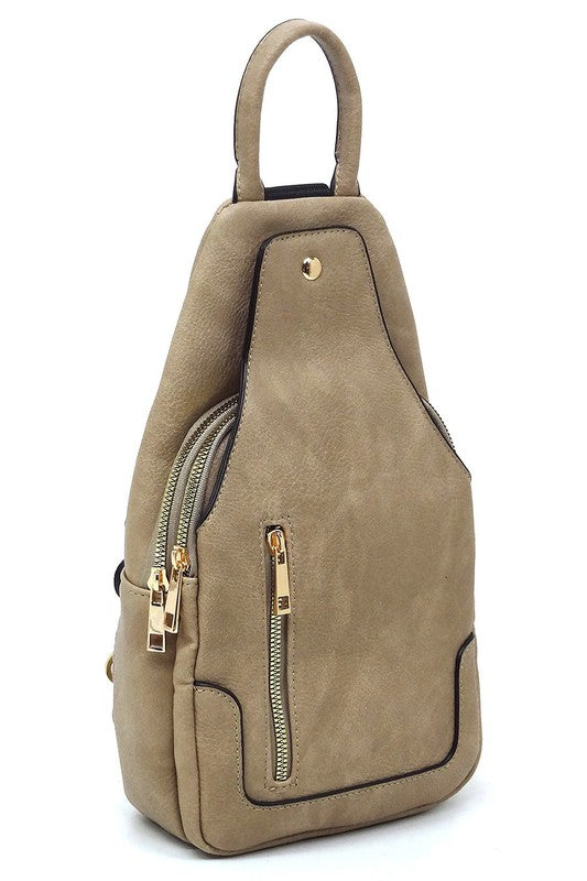 Stone Fashion Sling Backpack Front view