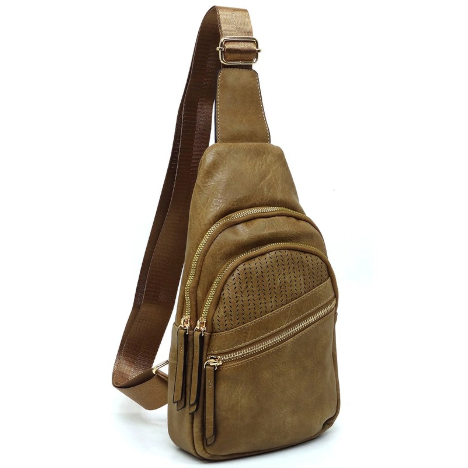 Stone Laser Cut Printed Sling Bag Front view