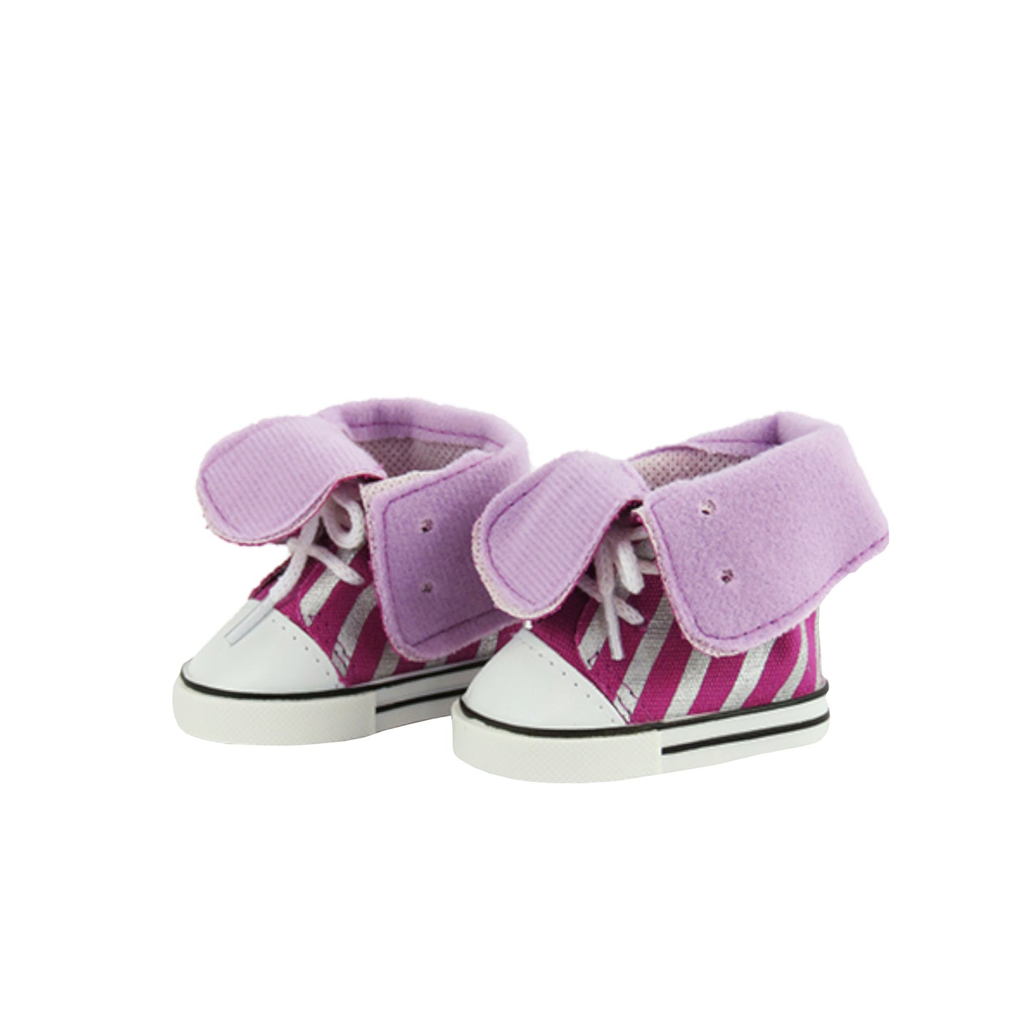 Striped High Top Sneakers for 18-inch dolls