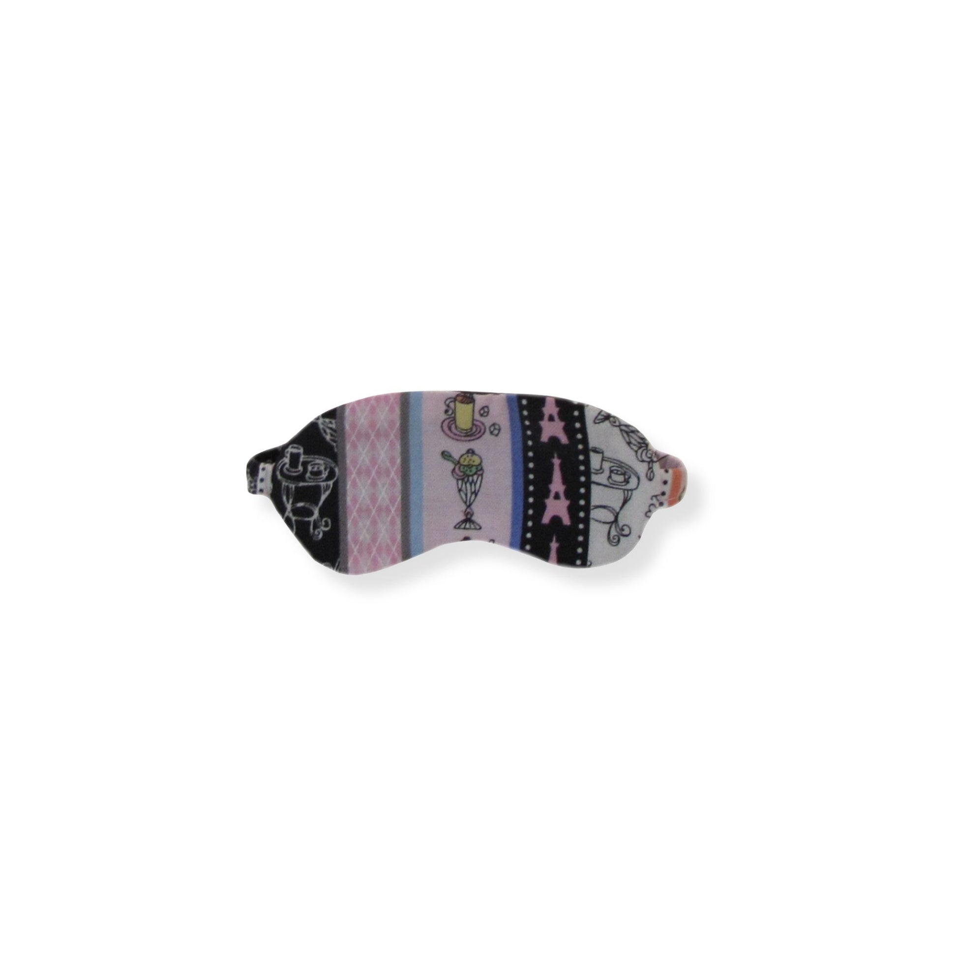 Striped Paris Print Doll Sleep Mask for 14 1/2-inch dolls