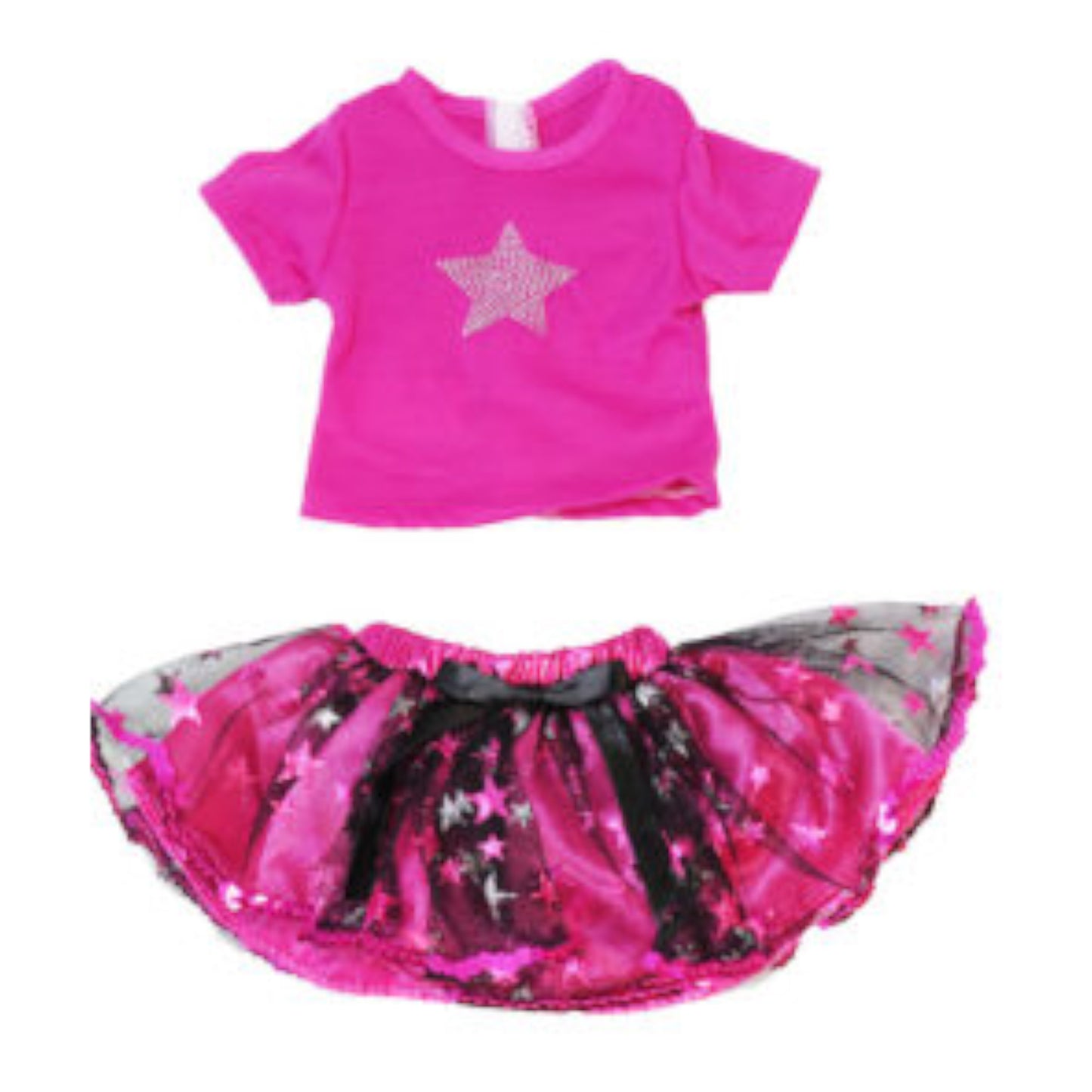 Super Star Tutu Skirt Set for 18-inch dolls Flat