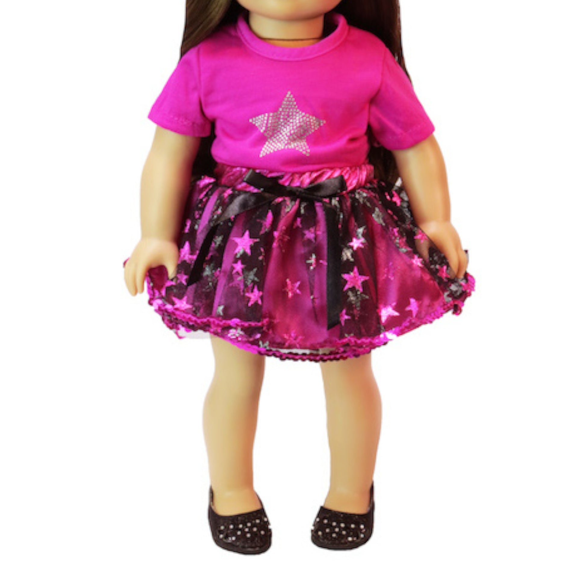 Super Star Tutu Skirt Set for 18-inch dolls with doll
