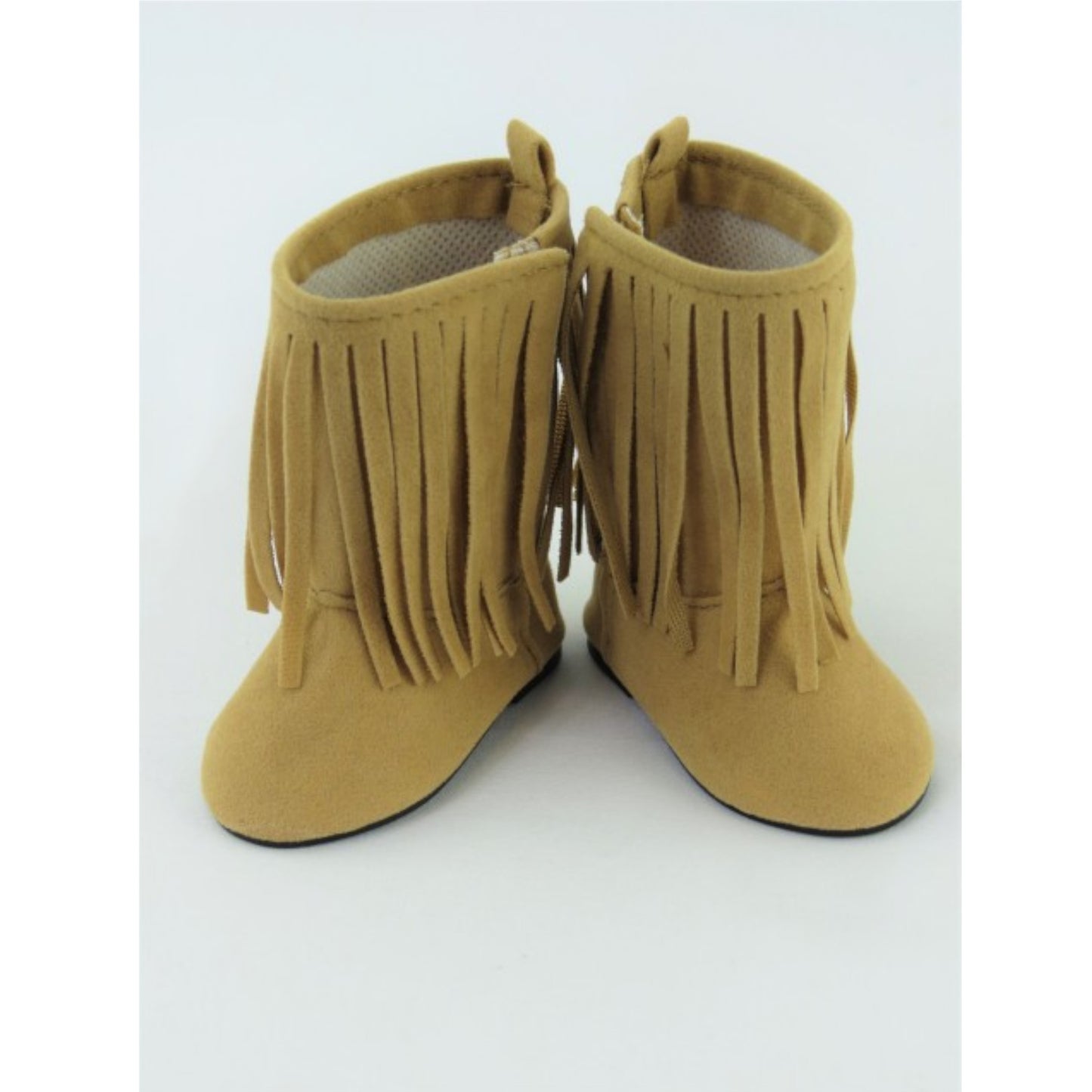 Tan Fringe Boots for 18-inch dolls