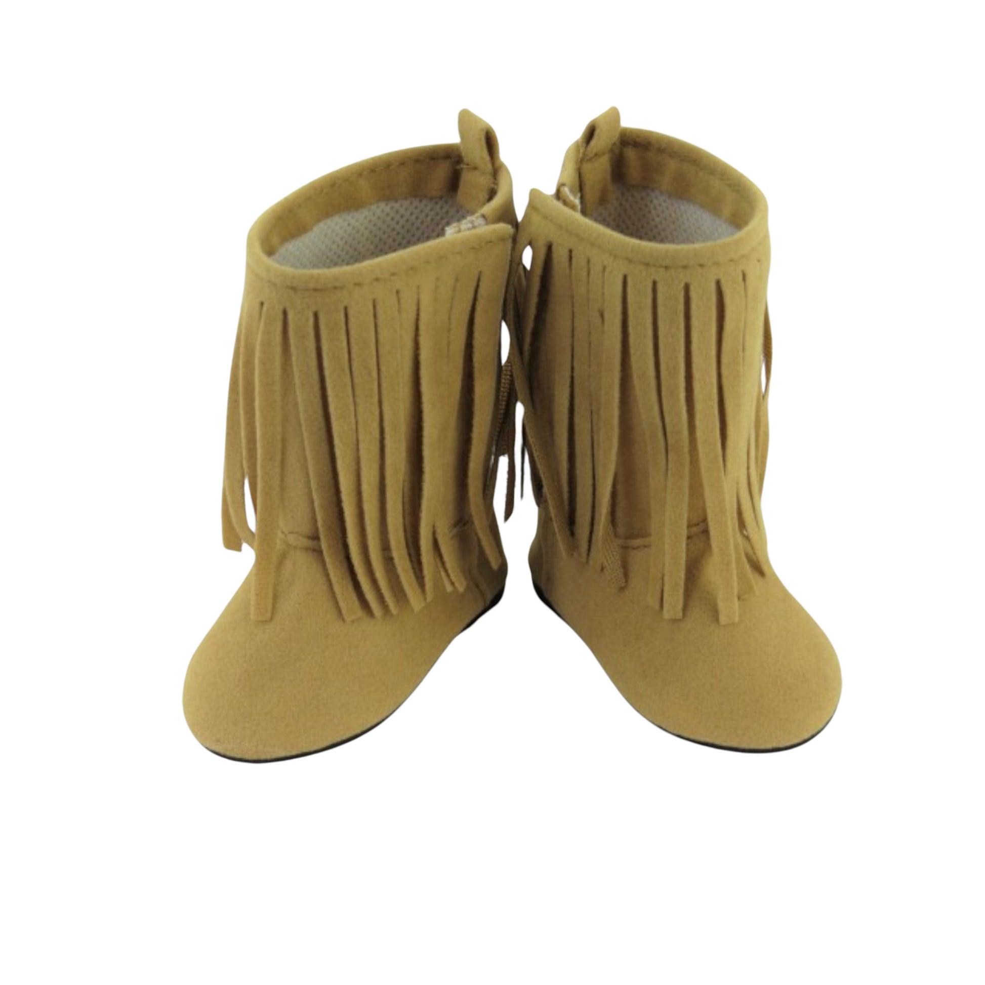 Tan Fringe Boots for 18-inch dolls