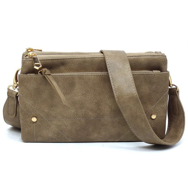 Taupe Fashion Crossbody Bag