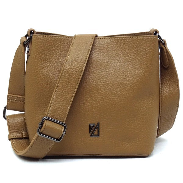 Taupe IZA CO Bucket Crossbody Bag