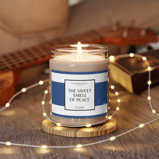 The Sweet Smell of Peace Soy Candle - Classic Blue Label