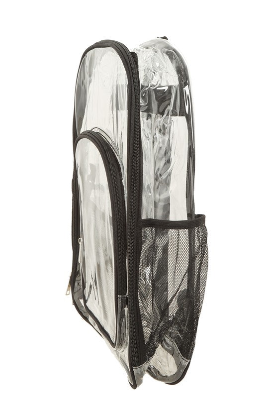 Transparent Clear Backpack Side view