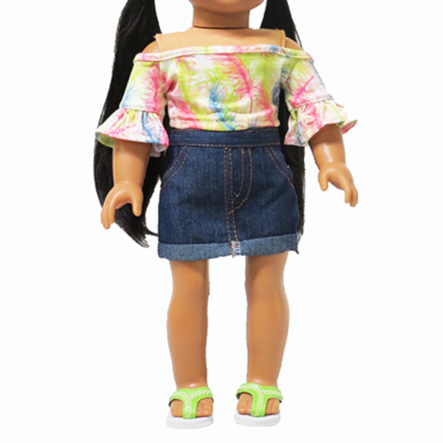 Tropical Outfit for 18-inch dolls with doll