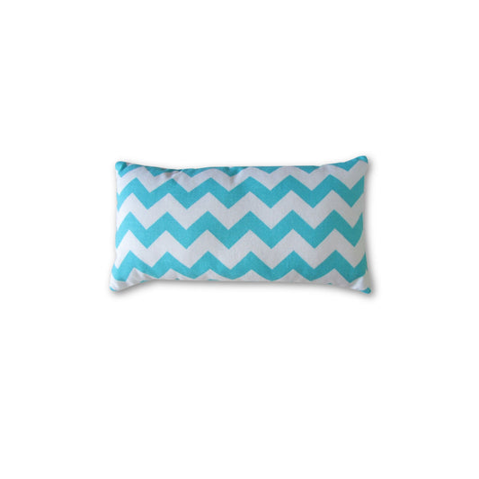 Turquoise Chevron doll pillow