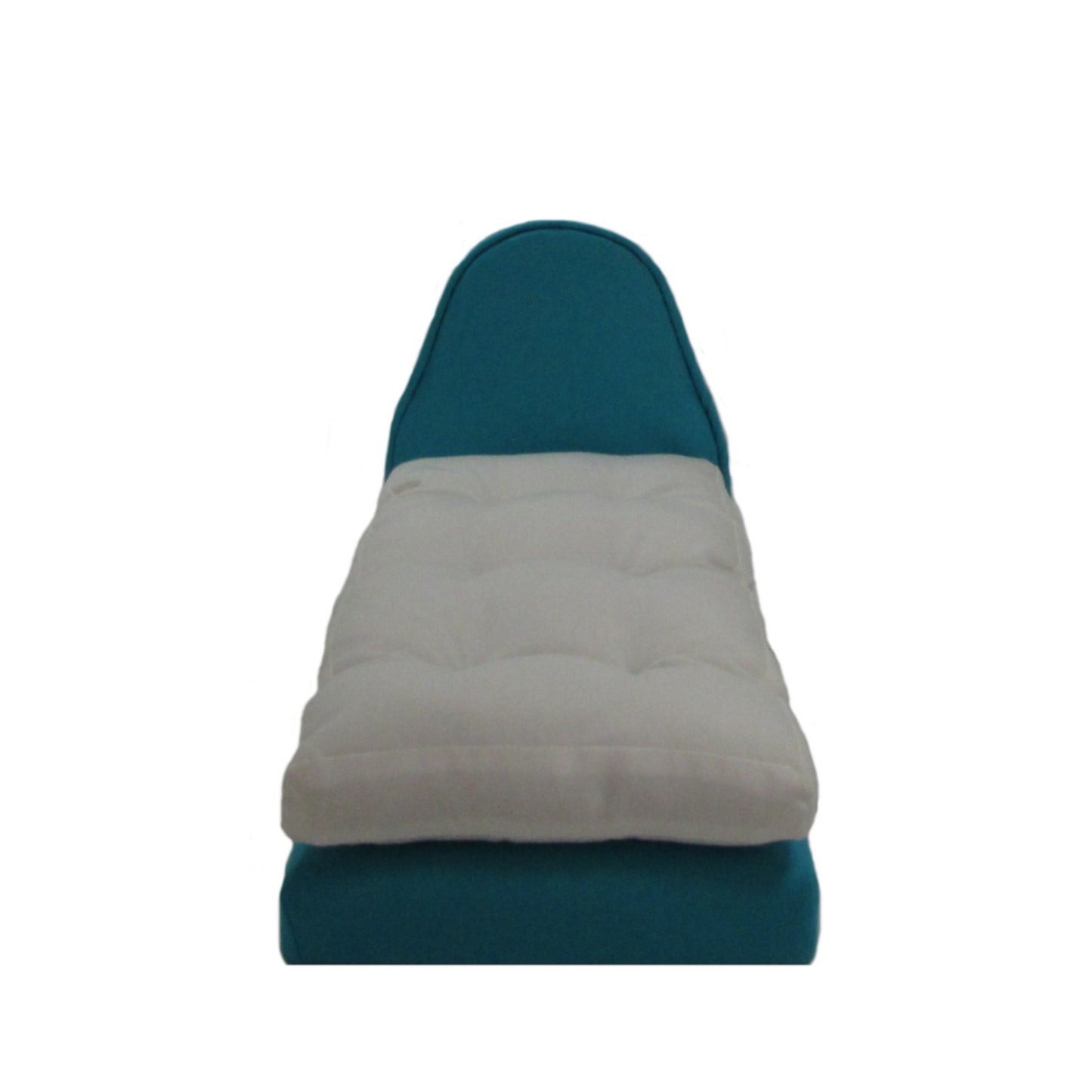 Upholstered Turquoise Doll Bed for 11 1/2-inch and 12-inch dolls Second view for multiple beds