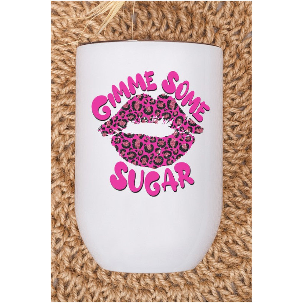 Valentine's Day Pink Gimme Some Sugar Wine Cup