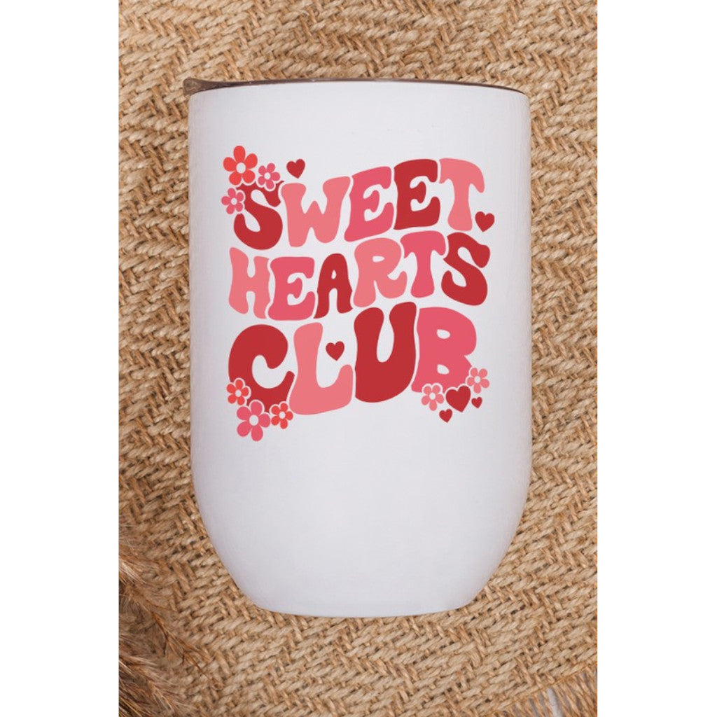 Valentine's Day Sweet Hearts Club Wine Tumbler