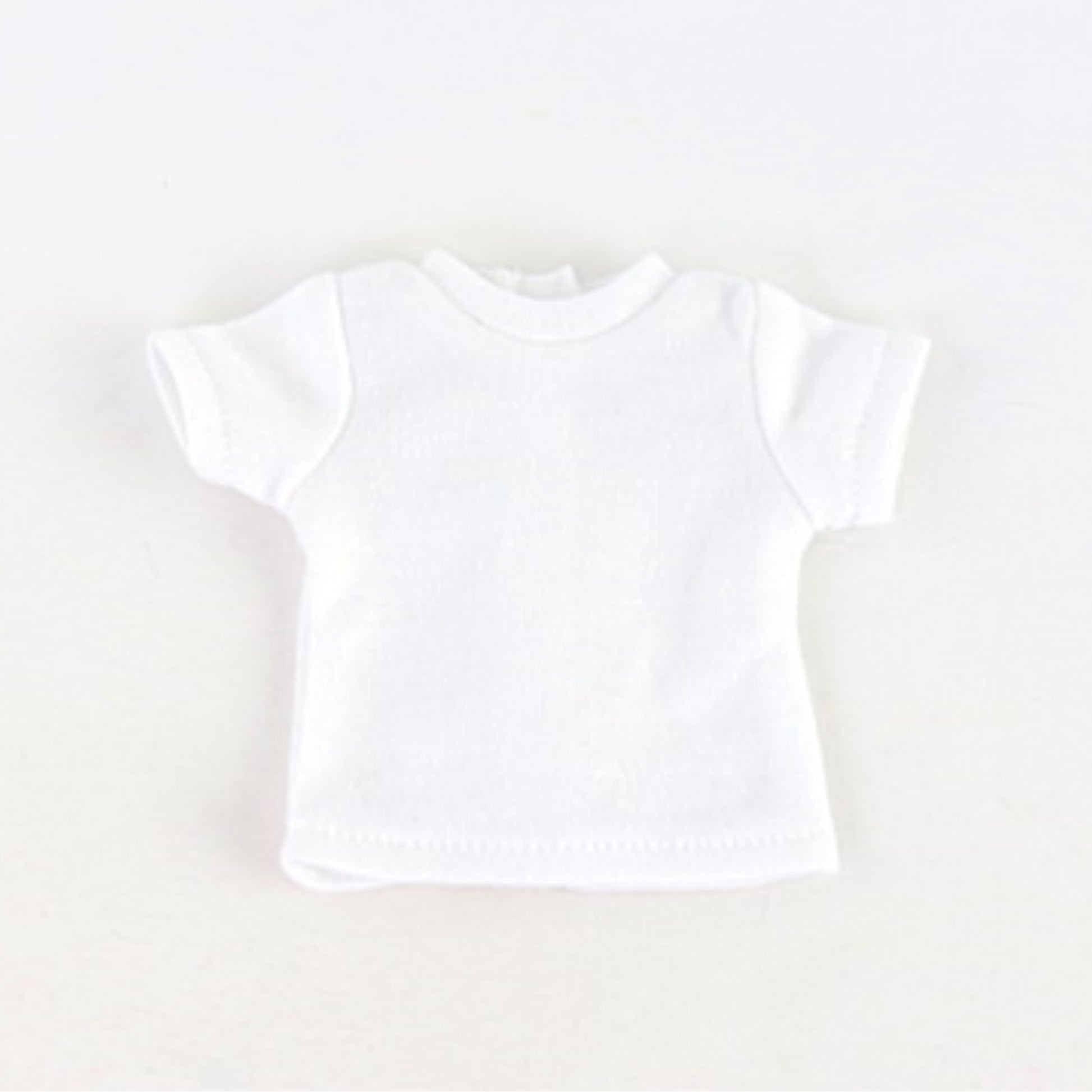 White T-Shirt for 18-inch dolls Flat