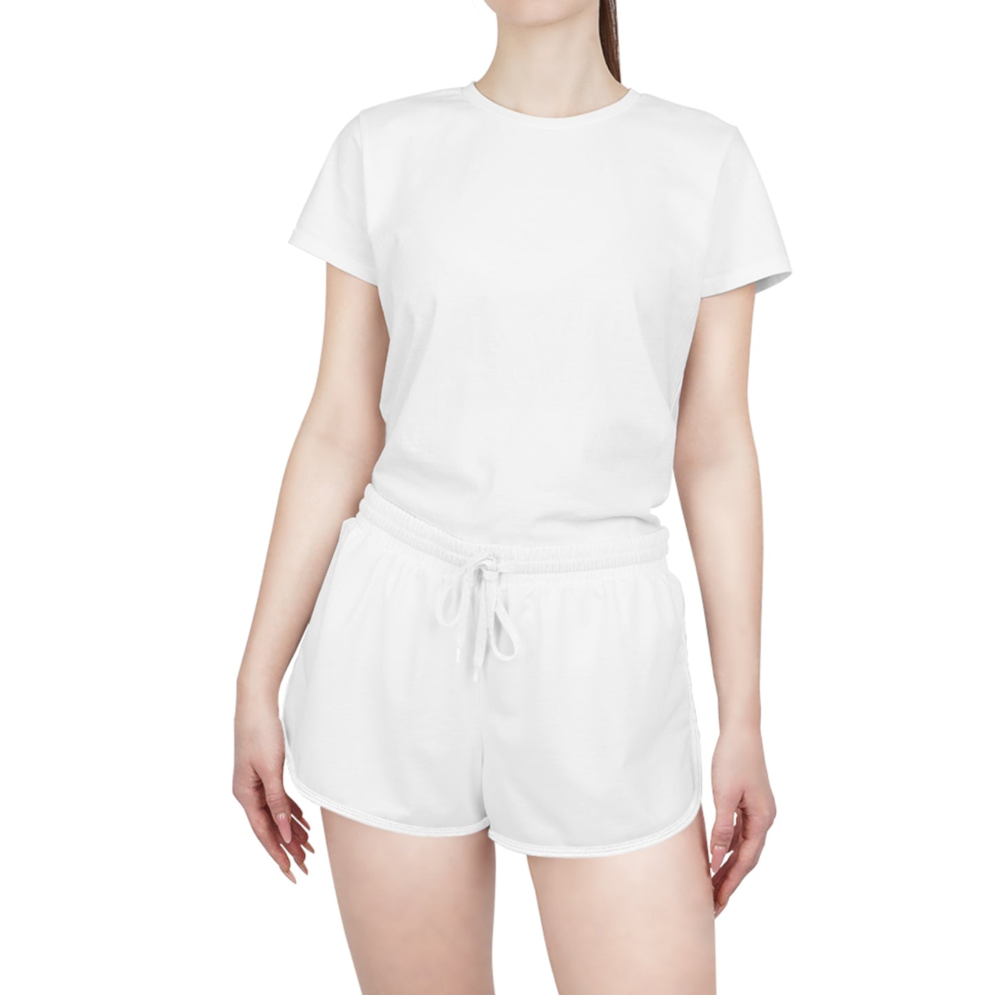 White Women's Relaxed Shorts