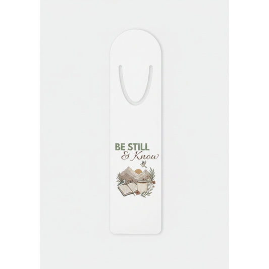 Be Still & Know Metal Bookmark – Inspirational Scripture Reading Gift