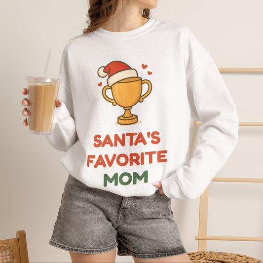 Santa's Favorite 'Mom' Sweatshirt